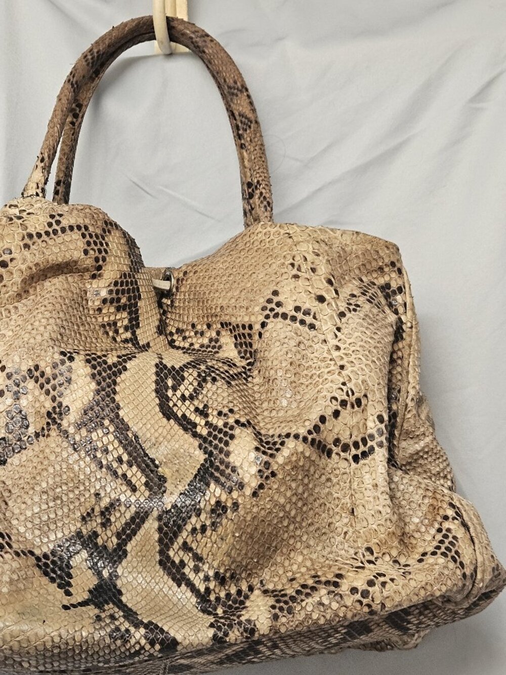 Sonia Rykiel genuine python slouch/hobo shoulder bag made in Italy